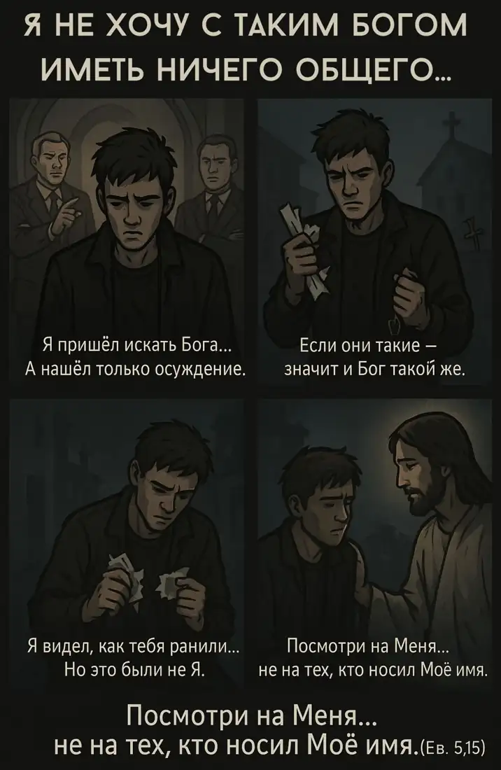 Я не хочу с таким богом иметь ничего общего